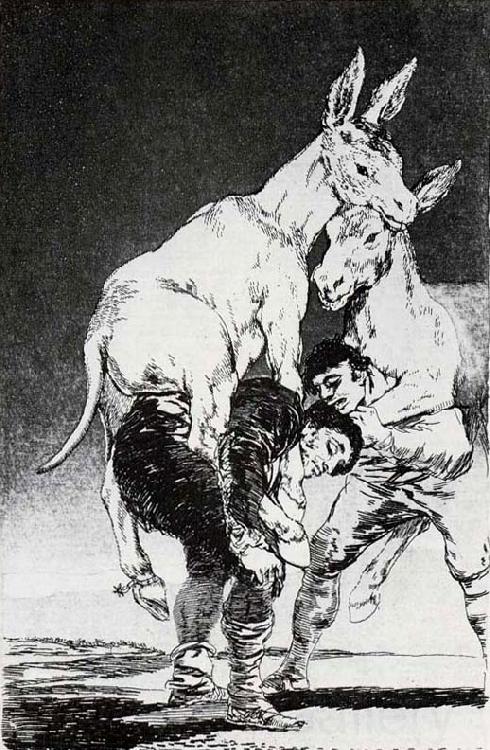 Francisco Goya Tu que no puedes Spain oil painting art